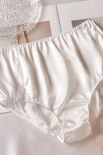 Soft Strokes Silk | Pearl White Float French Cut Panties