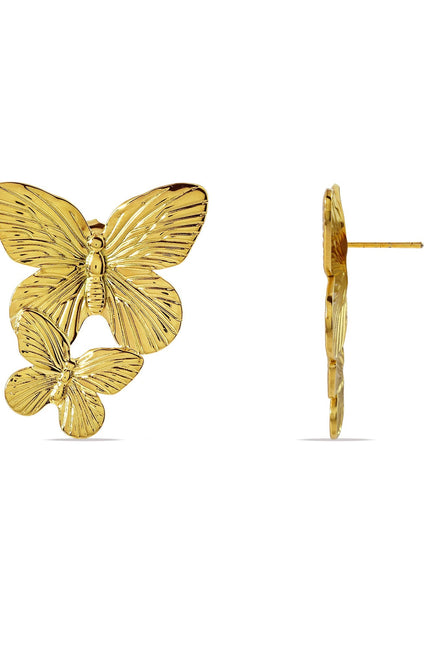 Arvino | Golden Flutter Studs
