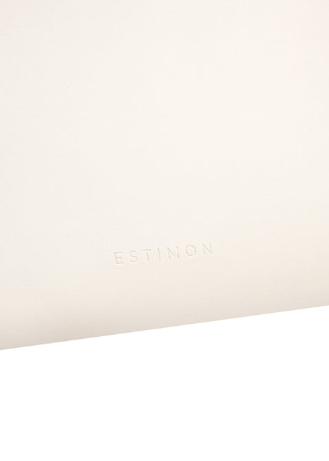 Estimon | Bucket basket bag olive leather cream