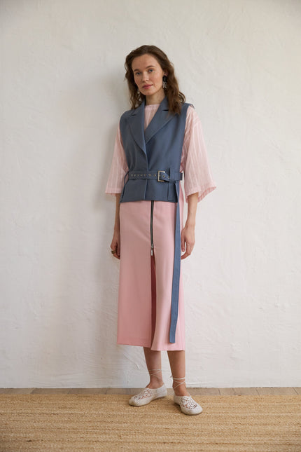 Selera | Moment 6. Pink Wool Midi Skirt