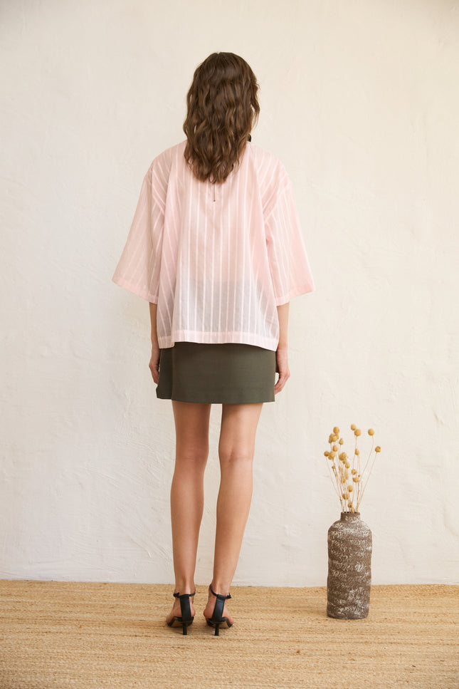 Selera | Moment 4. Oversized Pink Cotton Top