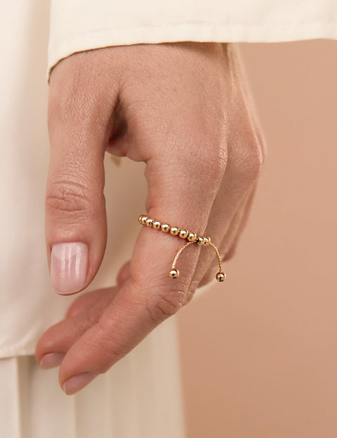 Pas de Marque | Pierścionek wypełniony złotem Le Serpent