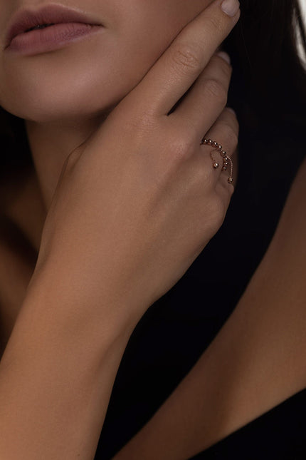 Pas de Marque | Rose gold-filled ring Le Serpent