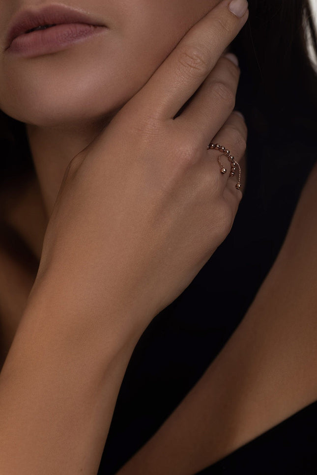 Pas de Marque | Rose gold-filled ring Le Serpent
