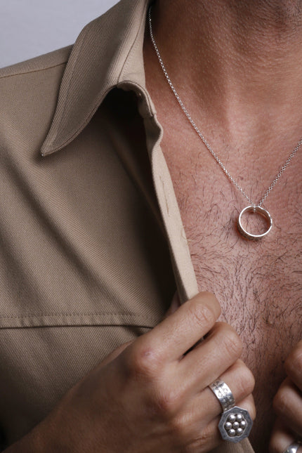Yelli Jewels | 2-in-1 Wavy Reversible Ring and Pendant Necklace