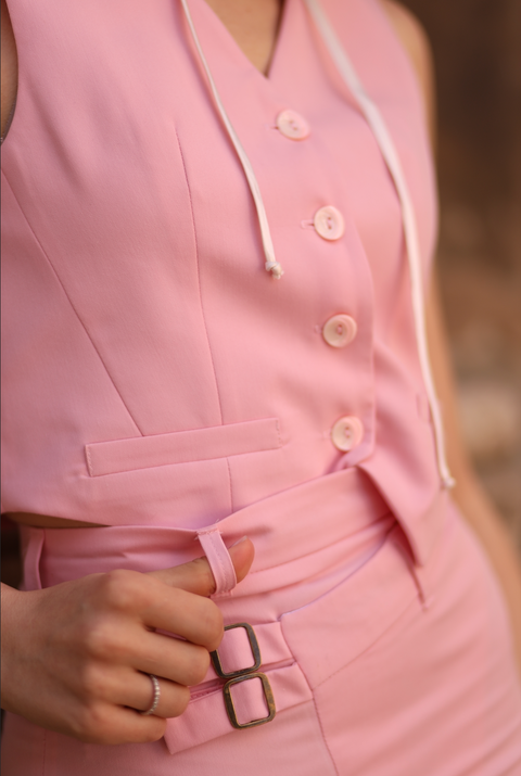 BÚDZIKO | ROSÉ SUIT WAISTCOAT