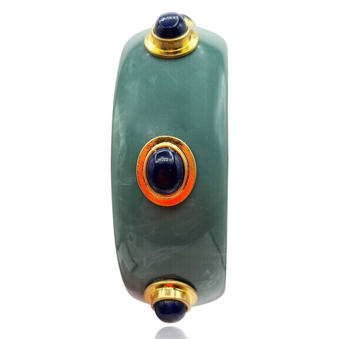 Michael Nash Jewelry | Renee Bangle In Turquoise Resin And Lapis Stones