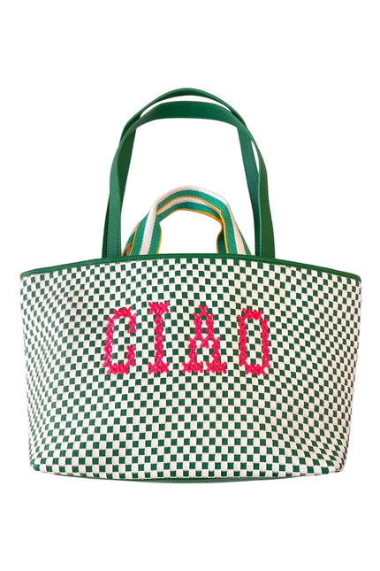 Green Ciao Summer shoulder Bag by Lilly Loves with a sleek design for travel and fun