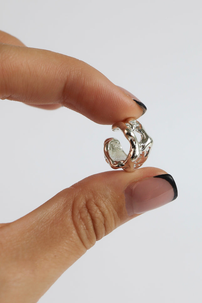 SIMA GINA | Ear Cuff - Hoops 'Wide Lava'