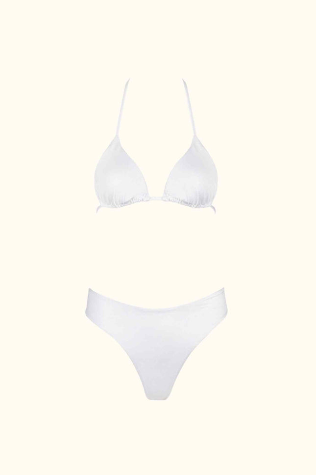 Say no more | Gigi Triangle Bikini Set White