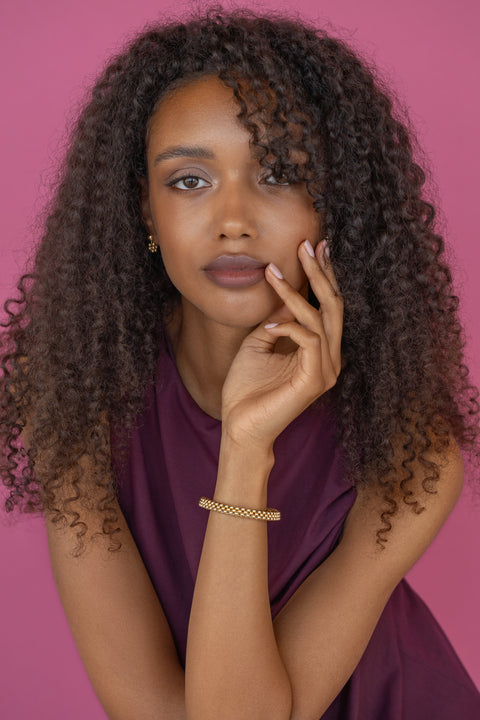 Pas de Marque | Bransoletka wypełniona złotem Le Collier