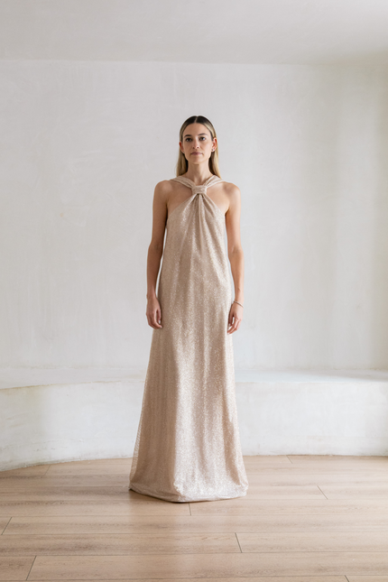 Ashley Stambouli | Haze Halter Maxi dress