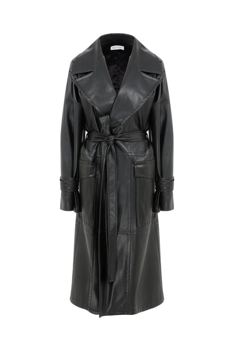 Nazli Ceren | Cecile Vegan Leather Trench Coat