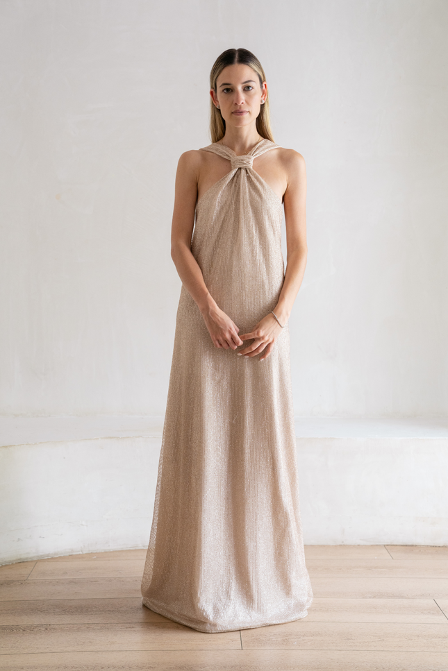 Ashley Stambouli | Haze Halter Maxi dress