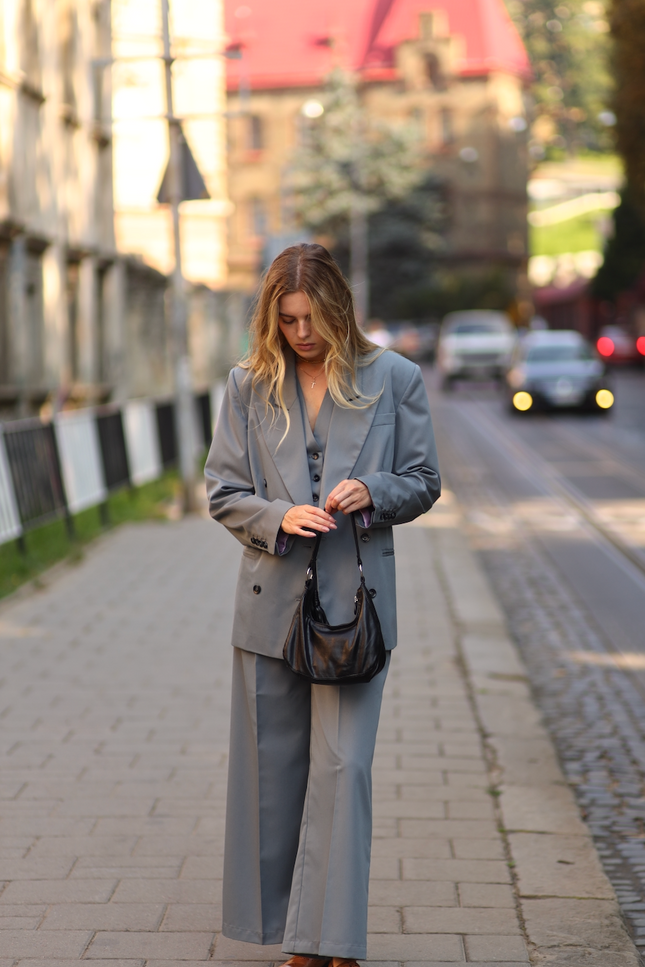 BÚDZIKO | CHICAGO GREY SUIT PANTS