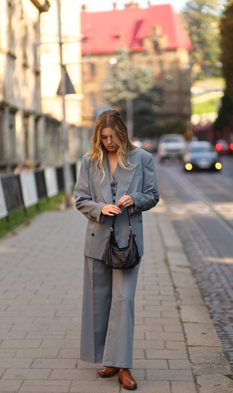 BÚDZIKO | Spodnie z szeroką nogawką Chicago