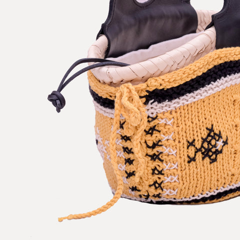 Entrudo | Koszyk Caxinas Mini żółty