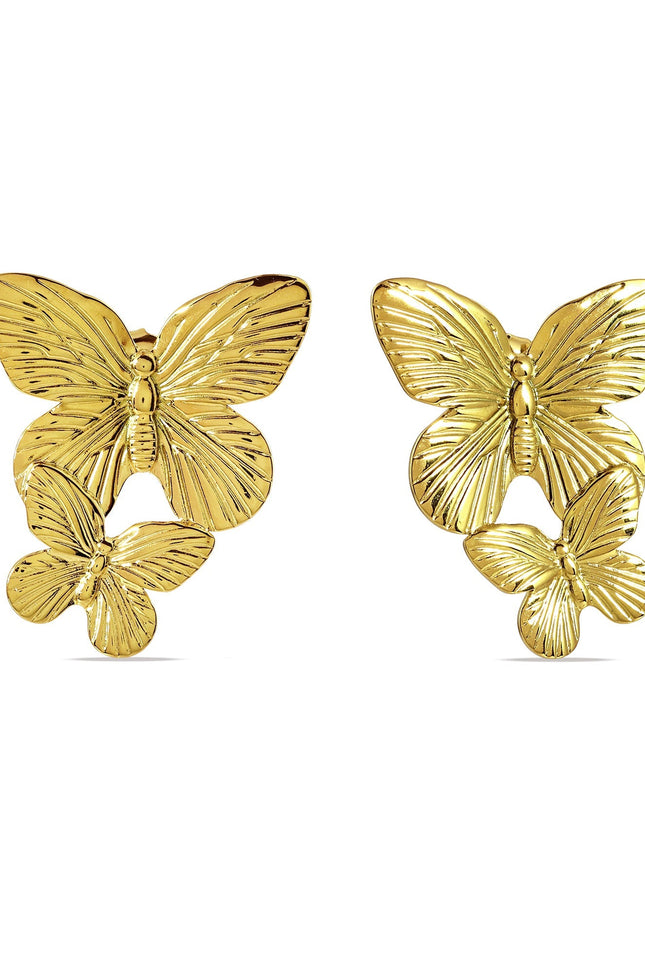 Arvino | Golden Flutter Studs
