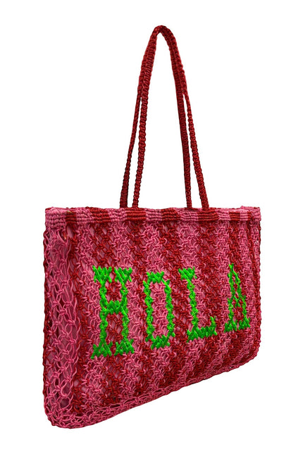Lilly Loves | Hola Pink Jute Bag