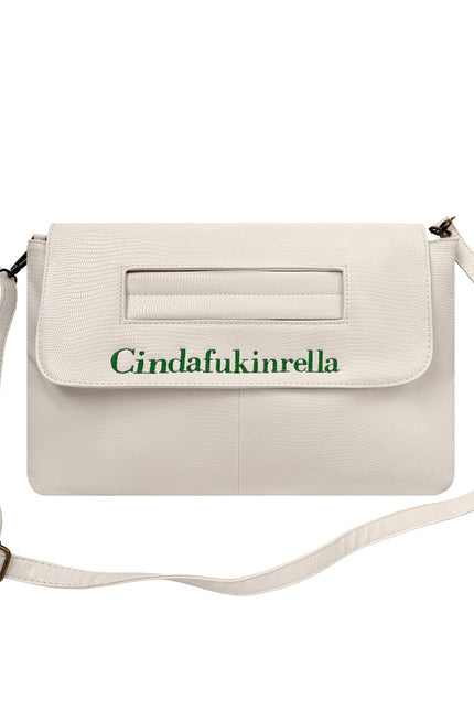 Lilly Loves | Cinderfuckinrella White Clutch Bag