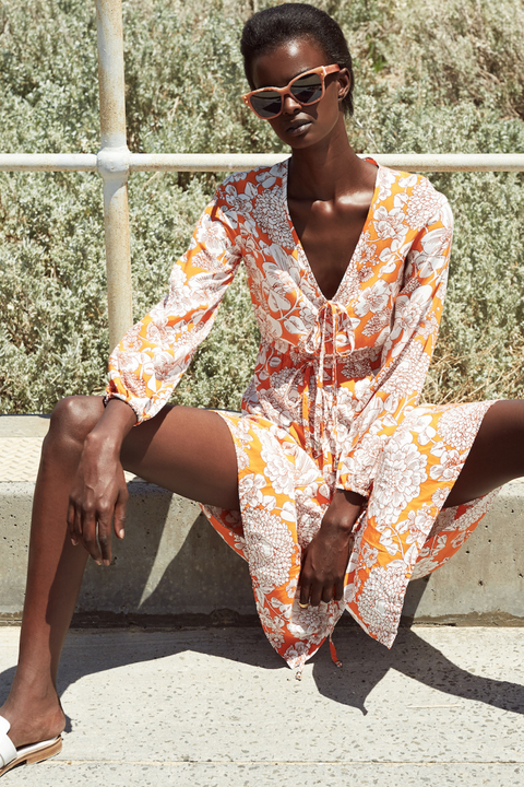 State Of Georgia I PARACHUTE DRESS - Wallpaper Floral OJ