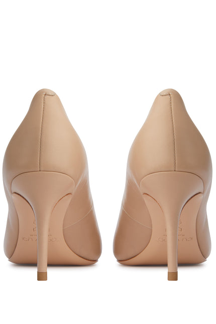 Icy Wong | Nude 10 calfskin pumps