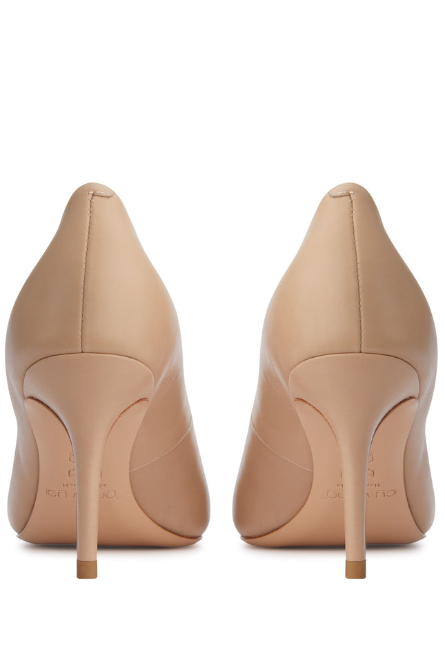 Icy Wong | Nude 10 calfskin pumps