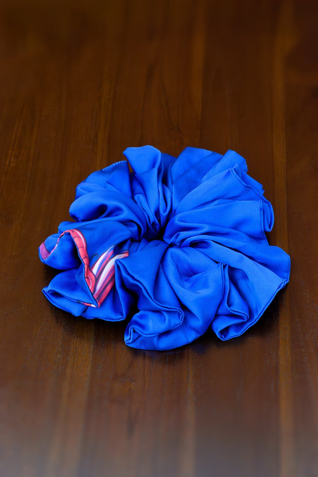 Janara Jones | Blue Octopus Satin Twilly & Scrunchie Set