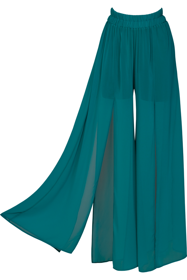 Antoninias | Elysia Wide Leg trousers petrol
