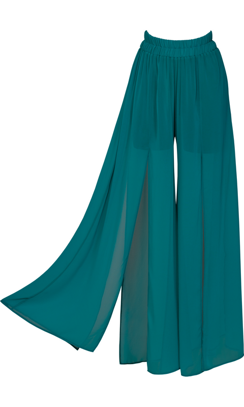 Antoninias | Spodnie Elysia Wide Leg petrol
