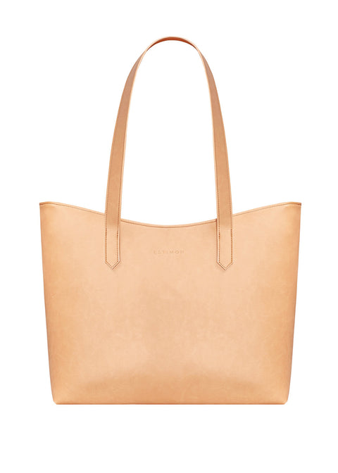 Estimon | Tote bag Shopper corn leather nude