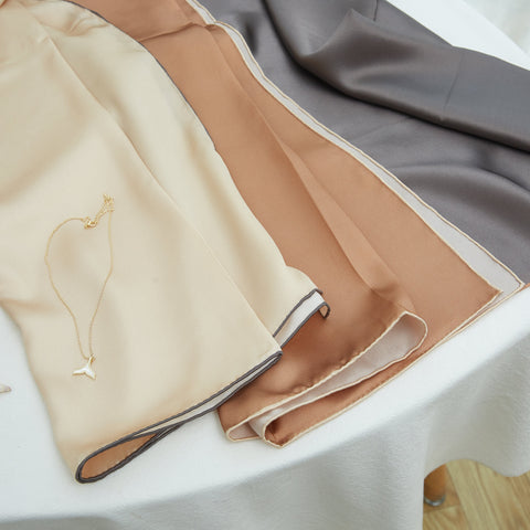 Soft Strokes Silk | Sand Beach Square Shawl