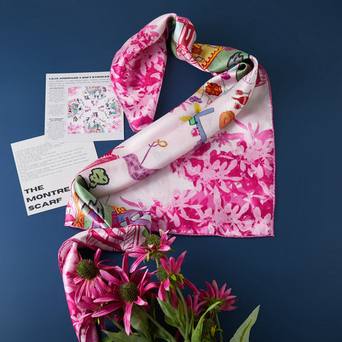 Soft Strokes Silk | Montreal Large Square Shawl