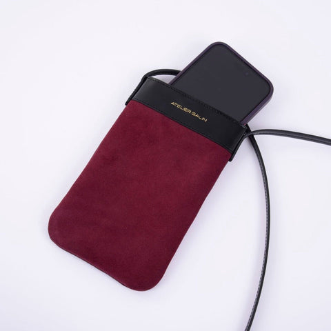 Atelier Galin | Mila Phone Bag - Deep Red