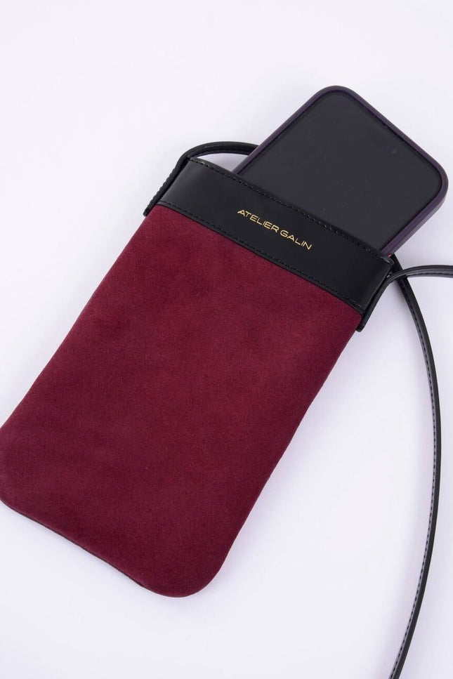 Atelier Galin | Mila Phone Bag - Deep Red