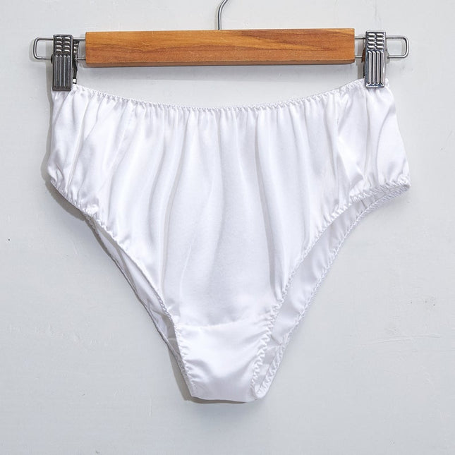 Soft Strokes Silk | Pearl White Float Bikini Panties