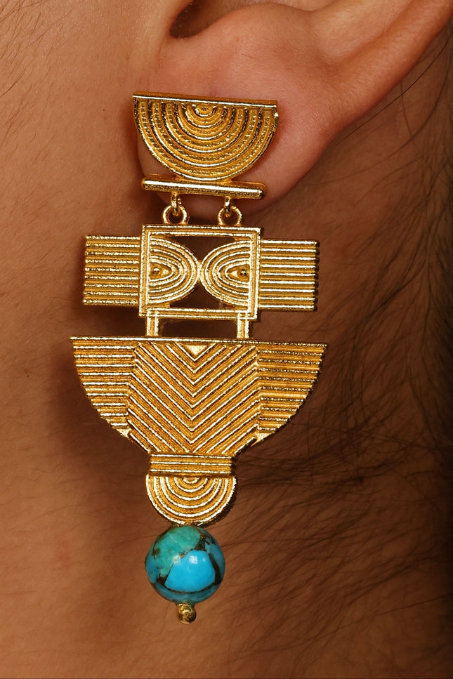 Arvino | Turquoise Folk Earrings