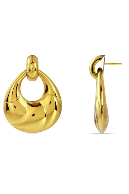 Arvino | Gold Melt Loop Earrings