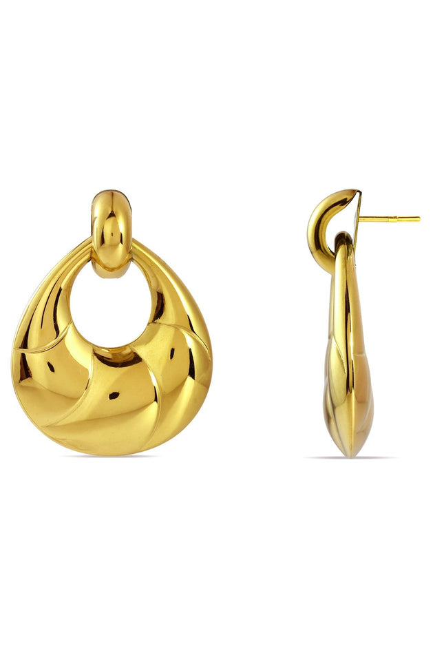 Arvino | Gold Melt Loop Earrings