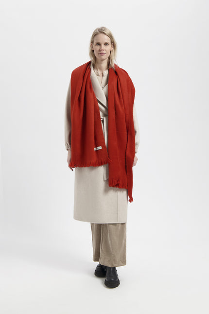 Alpaca Loca | Scarf Brick Red