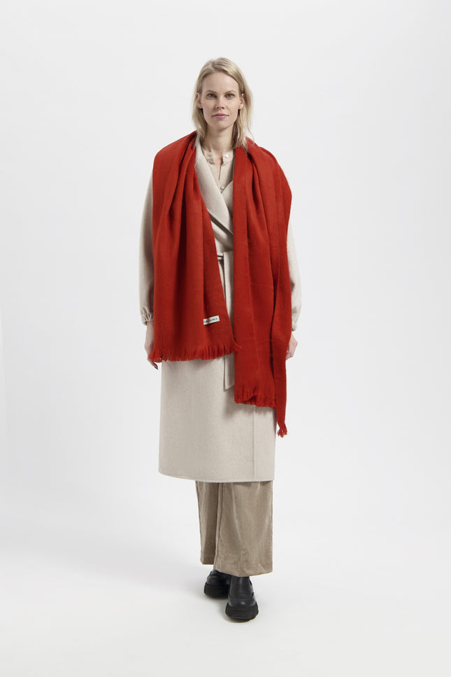 Alpaca Loca | Scarf Brick Red