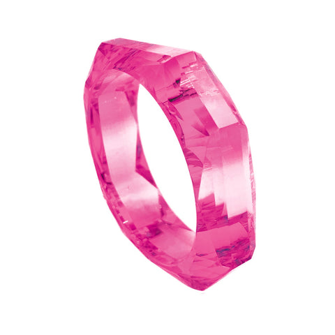 Michael Nash Jewelry | Susanna Fuschia Faceted Acrylic Bangle