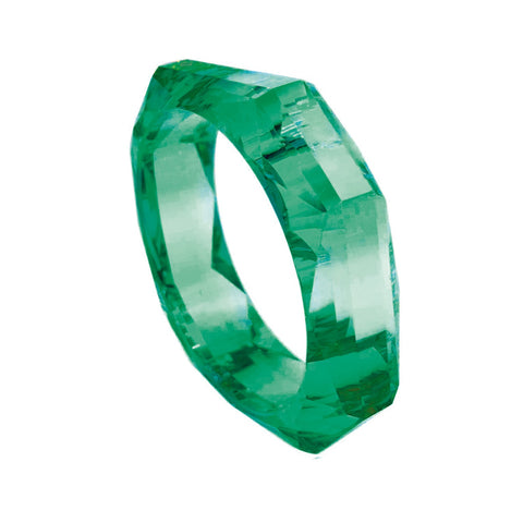 Michael Nash Jewelry | Susanna Emerald Faceted Acrylic Bangle