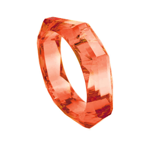 Michael Nash Jewelry | Susanna Orange Faceted Acrylic Bangle