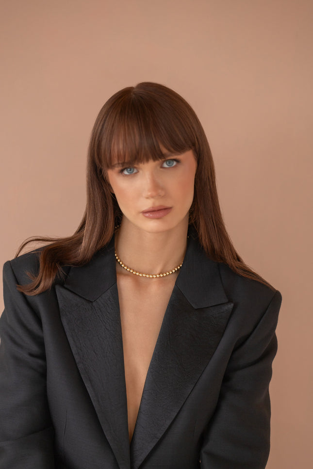 Pas de Marque | Gold-filled choker La Chenille Petite
