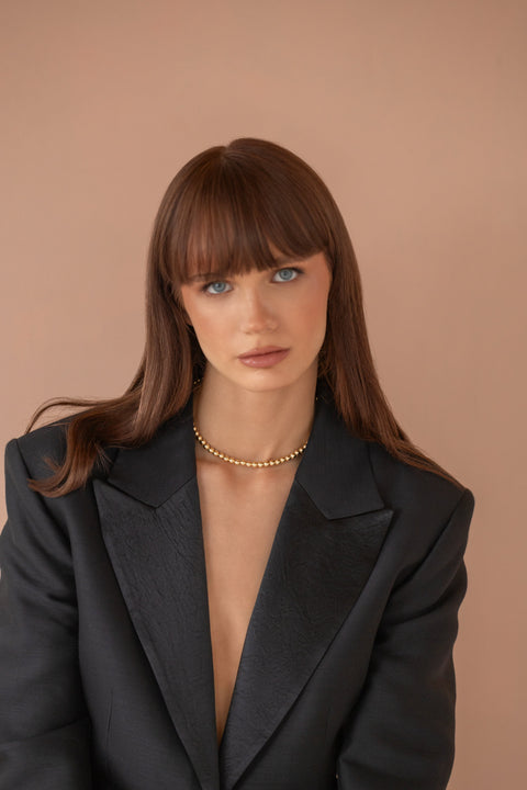 Pas de Marque | Gold-filled choker La Chenille Petite