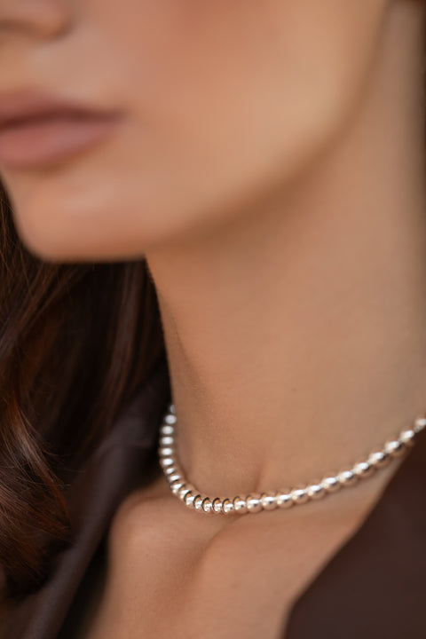 Pas de Marque | 925 sterling silver choker La Chenille Petite