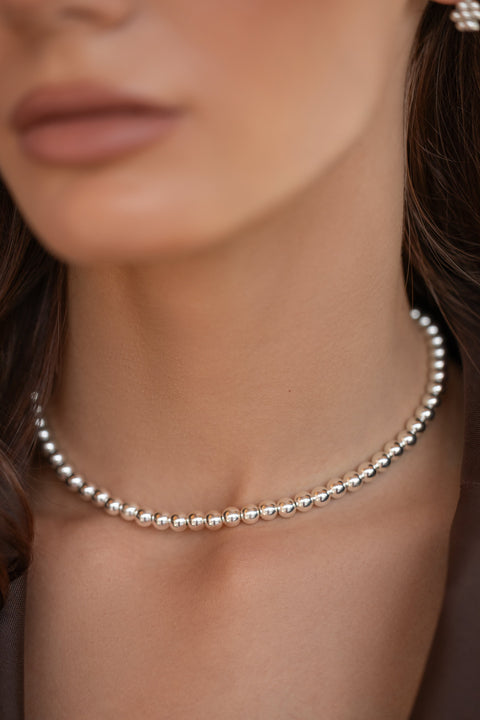 Pas de Marque | 925 sterling silver choker La Chenille Petite