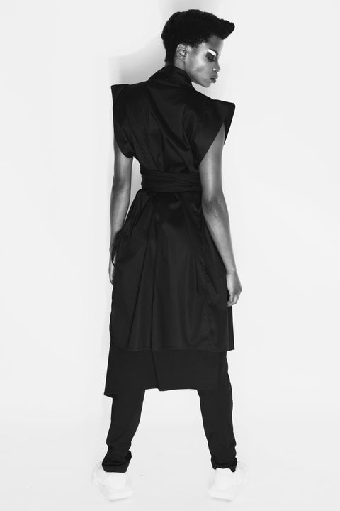 Alchemy | Czarna kamizelka kimono