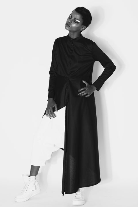 Alchemy | Androgyniczne białe spodnie haremowe